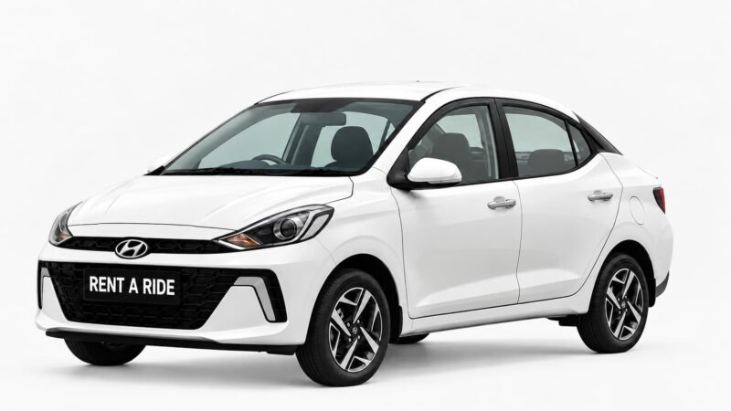Hyundai Aura — White